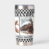 ヴィンテージステームパンクグランドパリタイア 保温保冷タンブラー (背面)