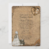 ヴィンテージステームパンクブライド結婚式招待状 招待状 (正面)