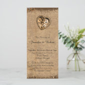 ヴィンテージステームパンクブライド結婚式 プログラム (スタンド正面)