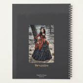 ヴィンテージステームパンク女性直観引用文ジャーナル プランナー手帳 (裏面)