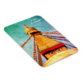 ヴィンテージストゥーパ – ブダナート、カトマンズ、ネパール マグネット (右側)