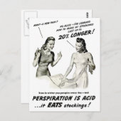 ヴィンテージストッキングパニ広告ホース葉書 ポストカード (正面/裏面)
