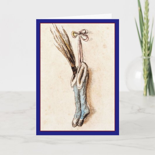 ヴィンテージストッキング – クリスマスカード (正面)