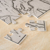 ヴィンテージストックホルムスウェーデン地図(1764) ジグソーパズル (側面)