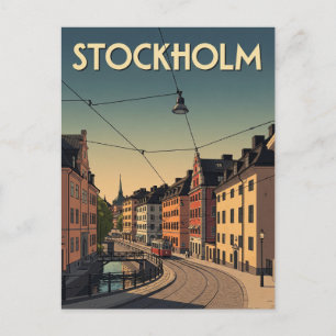 ヴィンテージストックホルムスウェーデン旅行 ポストカード