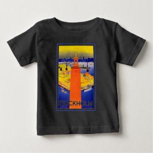 ヴィンテージストックホルムスウェーデン ベビーTシャツ