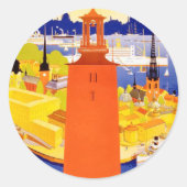 ヴィンテージストックホルムスウェーデン ラウンドシール (正面)