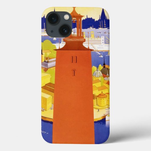 ヴィンテージストックホルムスウェーデン Case-Mate iPhoneケース (裏面)