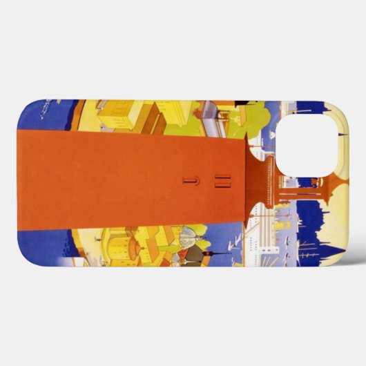 ヴィンテージストックホルムスウェーデン Case-Mate iPhoneケース (裏面 (横))