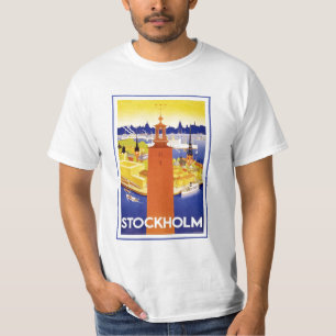 ヴィンテージストックホルムスウェーデン Tシャツ