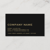 ヴィンテージストライプのクラフト紙 名刺 (裏面)