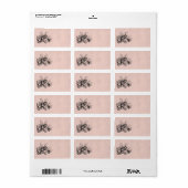 ヴィンテージストライプのリス1800年代リス ラベル (フルシート)