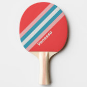 ヴィンテージストライプの口紅 卓球ラケット (裏面)
