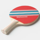 ヴィンテージストライプの口紅 卓球ラケット (正面アングル)