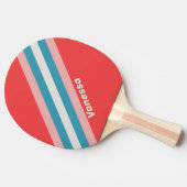 ヴィンテージストライプの口紅 卓球ラケット (横)