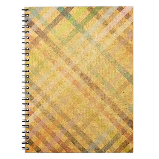 ヴィンテージストライプの抽象芸術背景 ノートブック (正面)