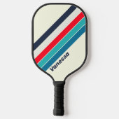 ヴィンテージストライプの海(名前) ピックルボールラケット (裏面)