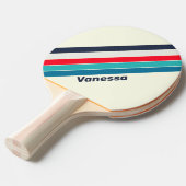 ヴィンテージストライプの海（名前） 卓球ラケット (正面アングル)