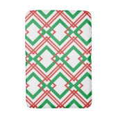 ヴィンテージストライプの赤と緑 バスマット (正面縦)