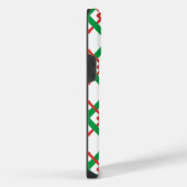 ヴィンテージストライプの赤と緑 iPhoneケース (右側面)