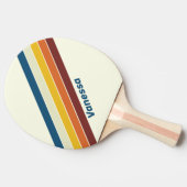 ヴィンテージストライプの5名 卓球ラケット (横)