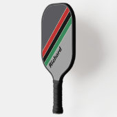 ヴィンテージストライプのVHS名 ピックルボールラケット (左)