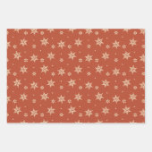 ヴィンテージストライプクリスマス赤と緑 ラッピングペーパーシート (正面3)