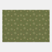 ヴィンテージストライプクリスマス赤と緑 ラッピングペーパーシート (正面2)