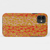 ヴィンテージストライプヒョウのプリントスキン Case-Mate iPhoneケース (裏面(横))