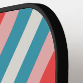 ヴィンテージストライプリップスティック名 ピックルボールラケット (左詳細)