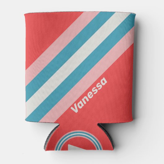 ヴィンテージストライプリップスティック名 缶クーラー (正面)