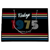 ヴィンテージストライプレトロの原色1975 50th ラージペーパーバッグ (正面)