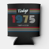 ヴィンテージストライプレトロ1975原色 缶クーラー (正面)