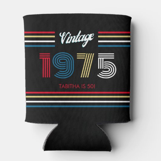 ヴィンテージストライプレトロ1975原色 缶クーラー (裏面)