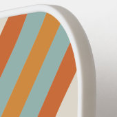 ヴィンテージストライプ砂漠花の名前 ピックルボールラケット (左詳細)