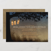 ヴィンテージストリングライトブライダルシャワー招待状 招待状 (正面/裏面)