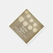 ヴィンテージストリングライトランタン紙ナプキン スタンダードカクテルナプキン (角)