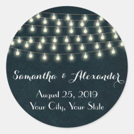 ヴィンテージストリングラ結婚イトの封筒用シール/お気に入り ラウンドシール