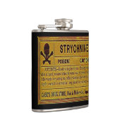 ヴィンテージストリーキニーポイズンラベル フラスク (右)