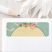 ヴィンテージストル運クの男の赤ちゃんインブルーブランケット ラベル (インサイチュ)