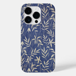 ヴィンテージストレスのかかった日本風の花と葉 Case-Mate iPhone 14 PROケース