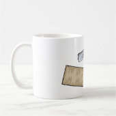 ヴィンテージストレートレザーとストープ理容師ショップ コーヒーマグカップ (左)