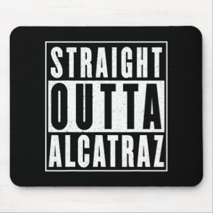 ヴィンテージストレートOut Out Of Alcatraz おもしろいトランプ マウスパッド