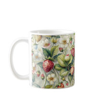 ヴィンテージストロベリーガーデン植物水彩