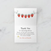 ヴィンテージストロベリーサンキュー カード (内部)