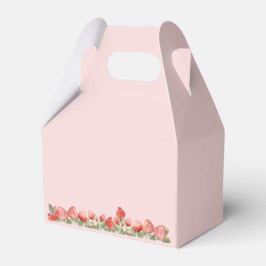 ヴィンテージストロベリースイートバースデーパーティー フェイバーボックス (裏面サイド)