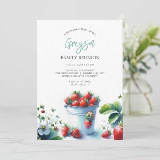 ヴィンテージストロベリーファミリー懇親会日程 招待状 (スタンド正面)