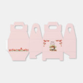 ヴィンテージストロベリーベリー第1誕生日パーティー フェイバーボックス (折り畳みなし)