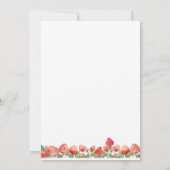 ヴィンテージストロベリーベリー第1誕生日パーティー 招待状 (裏面)