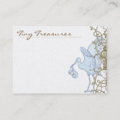 ヴィンテージストークベビー旋回デザイン 名刺 (裏面)